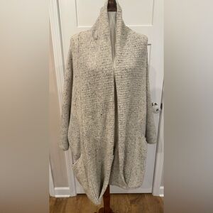 White + Warren Speckled Cream Cardigan